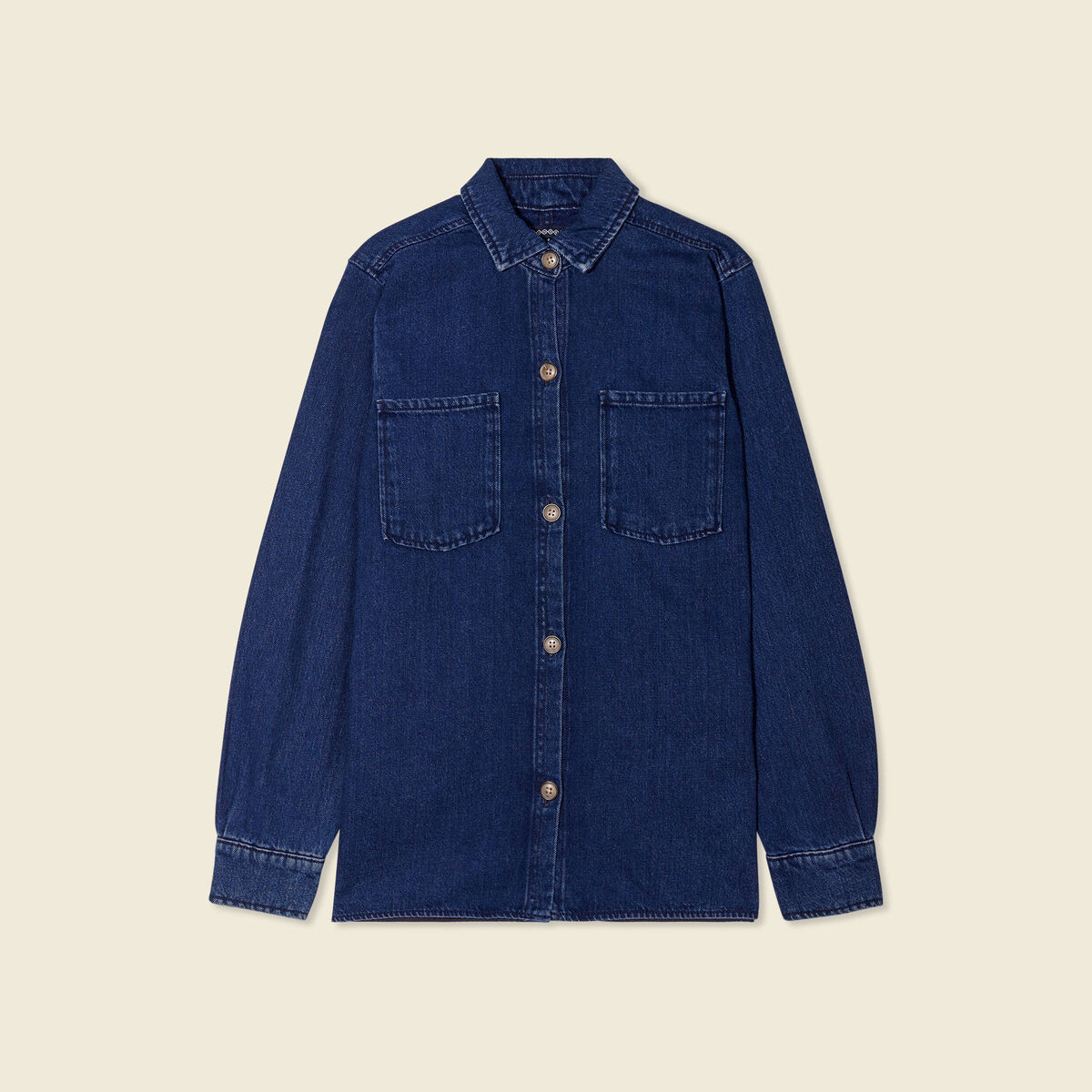 Surchemise en jean denim brut femme