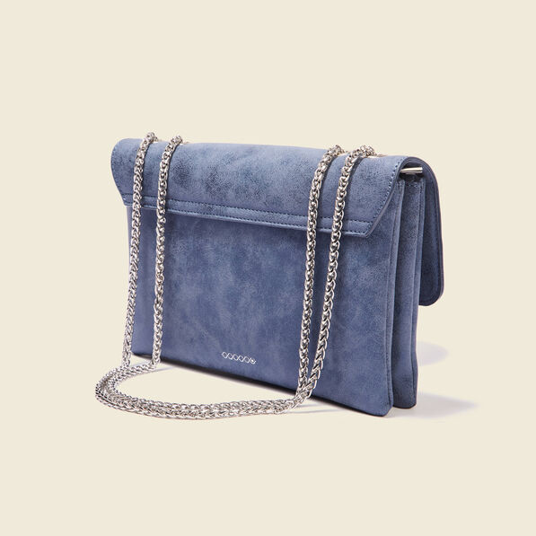 Sac bandoulière bleu femme