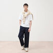 Jeans loose longueur 32 denim brut clean homme