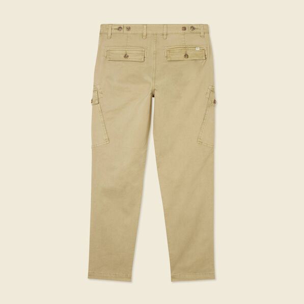 Pantalon cargo droit gris homme