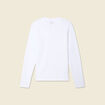 T-shirt manches longues blanc homme