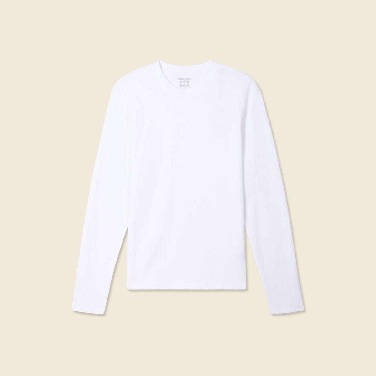 T-shirt manches longues blanc homme