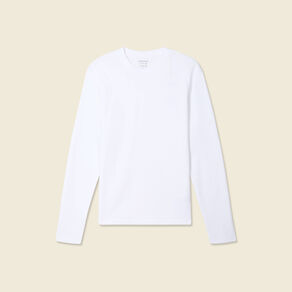 T-shirt manches longues blanc homme
