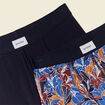 Lot 2 boxers bleu marine homme