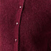 Gilet manches longues bordeaux femme