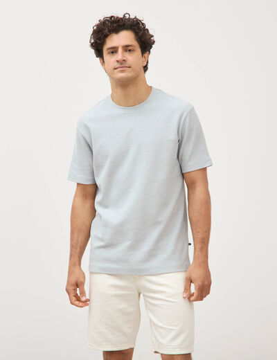 T-shirt manches courtes gris clair homme
