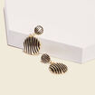 Boucles d'oreilles pendantes couleur or femme