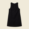 Robe chasuble trap&egrave;ze noir femme