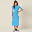 Robe longue bleu femme
