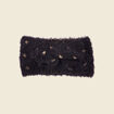 Bandeau fils métallisés noir femme