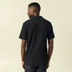 Polo col polo manches courtes en coton noir homme