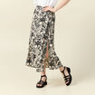 Jupe fluide taille standard blanc femme