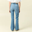 Jeans flare 7/8&egrave;me denim stone femme
