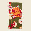 &Eacute;charpe &agrave; motif vert kaki femme