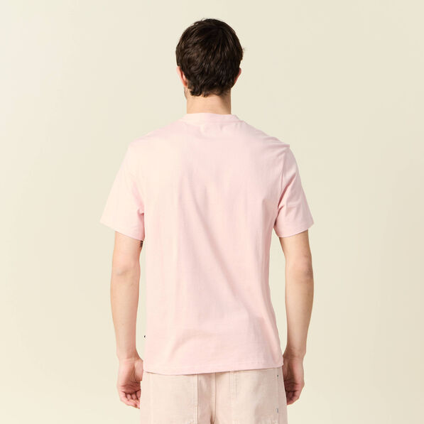 T-shirt manches courtes rose clair homme