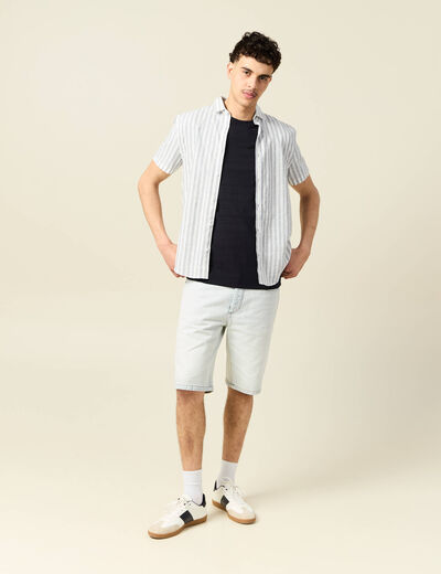 T-shirt manches courtes noir homme