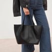 Sac cabas noir femme
