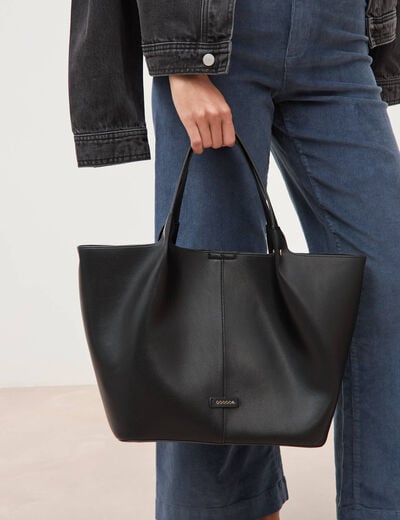 Sac cabas noir femme