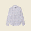 Chemise à manches longues blanc homme