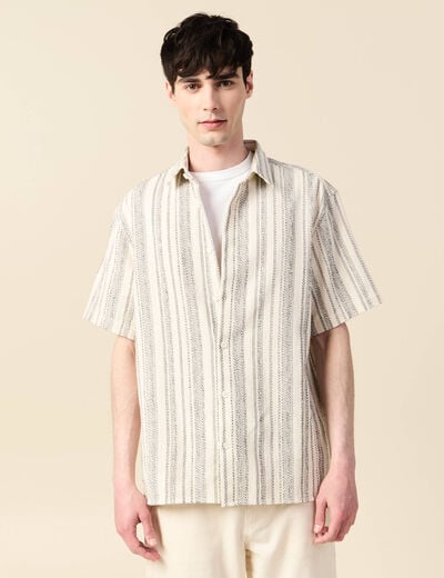 Chemise éco-responsable ecru homme