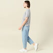 T-shirt manches courtes gris femme