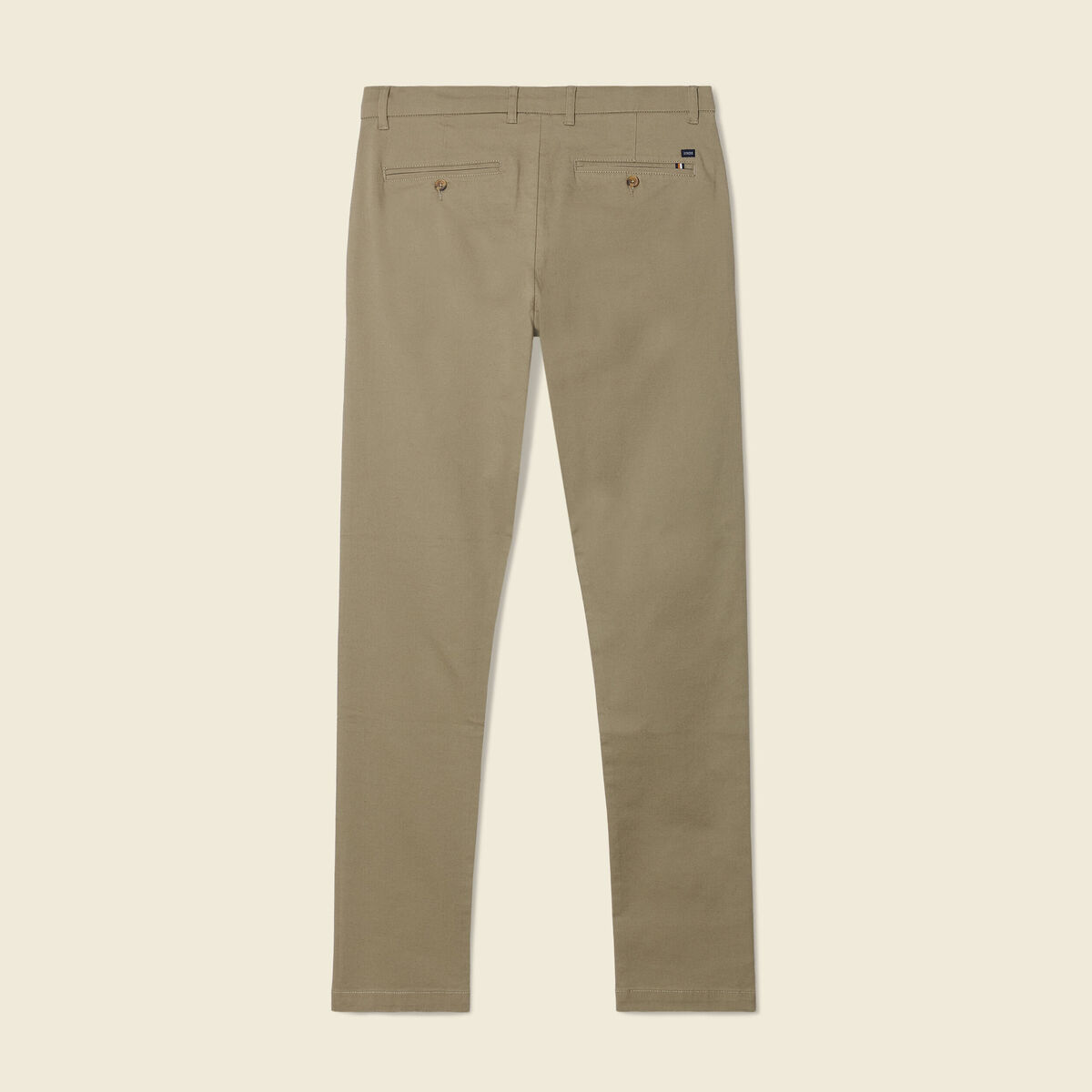 Pantalon slim Instinct chino vert kaki homme