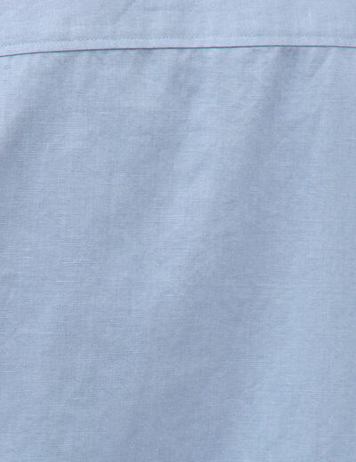 Chemise manches longues bleu gris homme