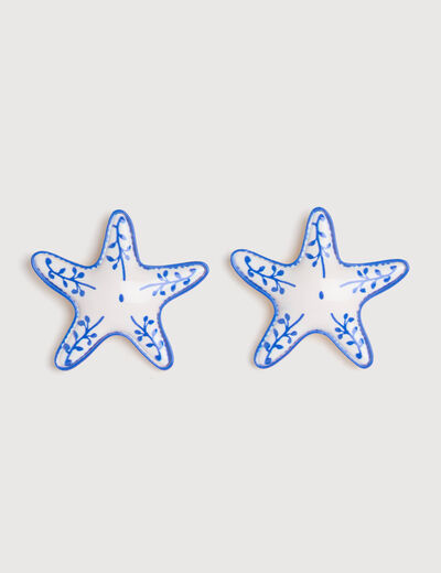 Boucles d'oreilles bleu electrique femme