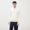 Pull col camionneur ecru homme