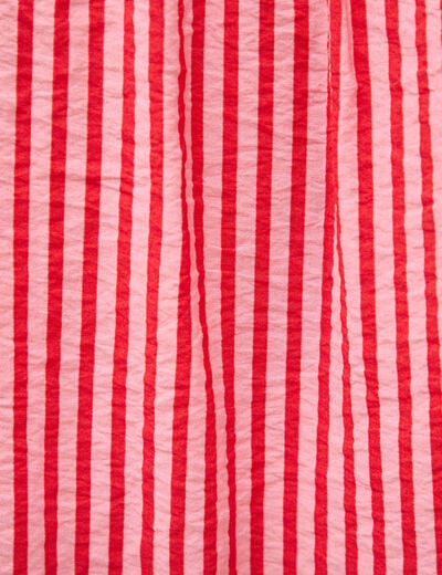 Top droit sans manches rouge femme
