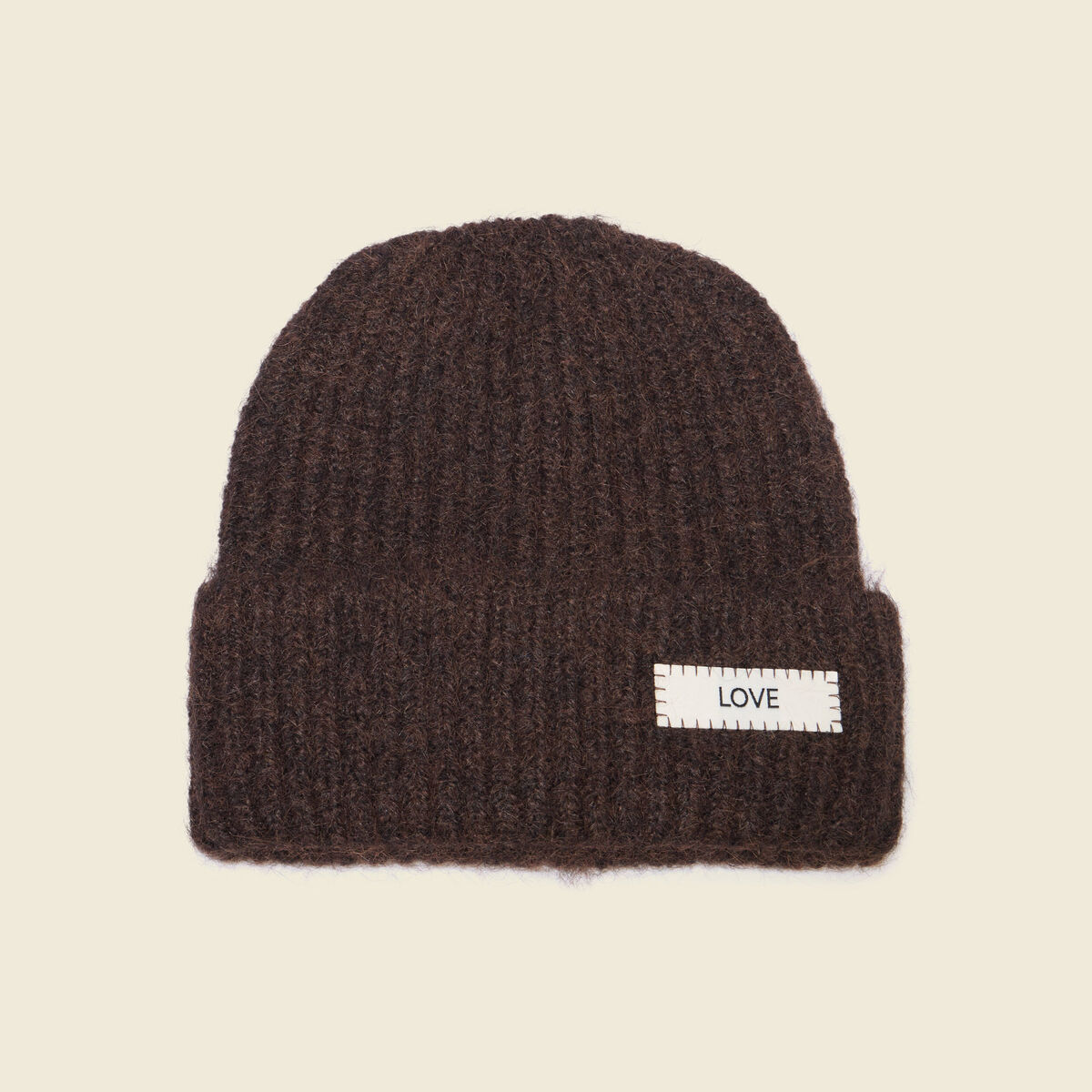 Bonnet marron fonc&eacute; femme