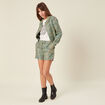Short droit vert menthe femme