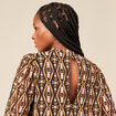 Blouse éco-responsable camel femme