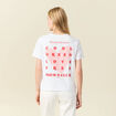 T-shirt manches courtes blanc femme
