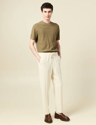 Pantalon ecru homme