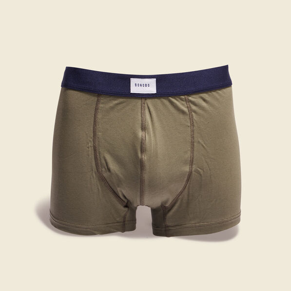 Lot 2 boxers vert kaki homme