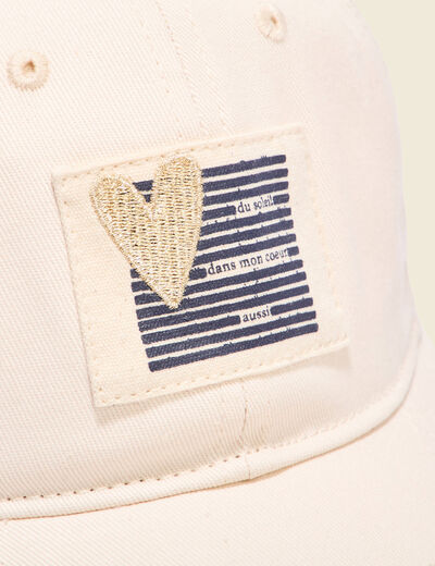 Casquette creme femme