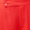 Pantalon large taille haute ceinture rouge femme