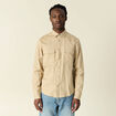 Chemise manches longues beige homme