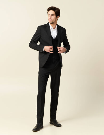 Veston sans manches noir homme