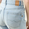 Jeans large éco-responsable denim bleach femme