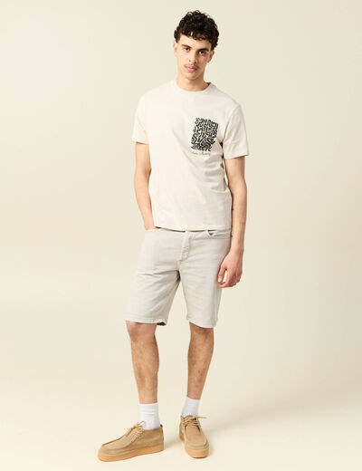 T-shirt manches courtes sable homme