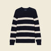 Pull manches longues bleu foncé homme