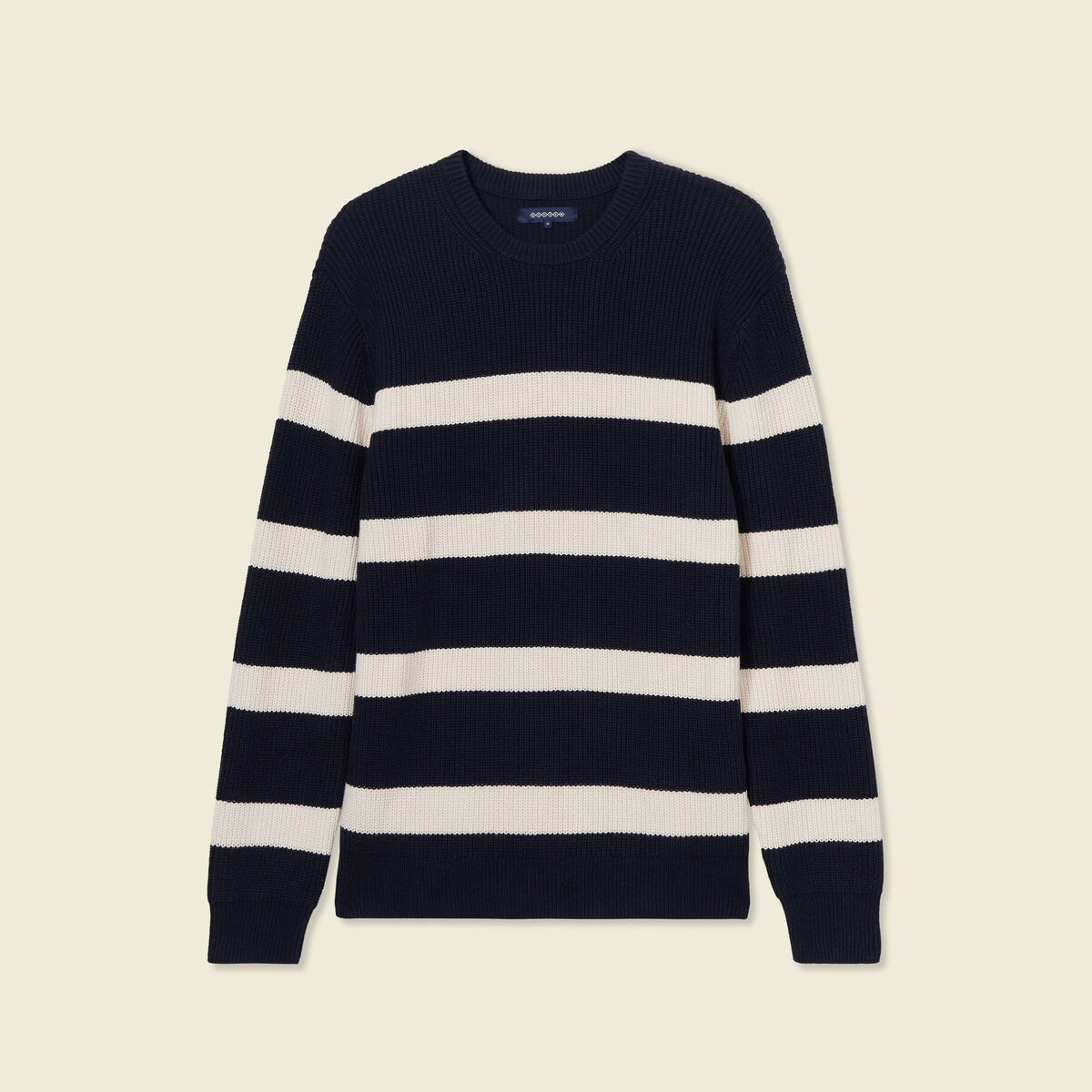 Pull manches longues bleu foncé homme