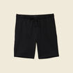 Short droit avec cordon noir homme