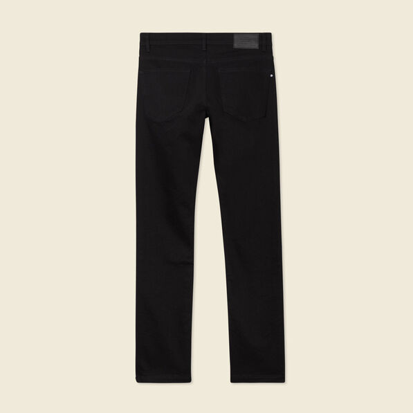 Jeans straight denim noir homme