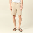 Bermuda droit à coulisse beige homme