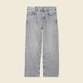 Jeans large 5 poches denim snow gris homme