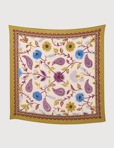 Foulard taupe femme