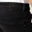 Jeans straight 5 poches denim noir homme